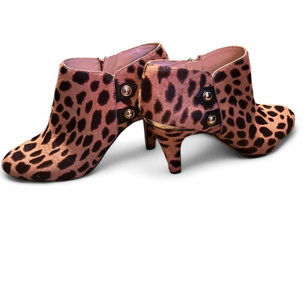 Vince Camuto Leopard Calf Hair Booties